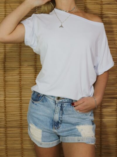 Blusa Morcego Manga Curta