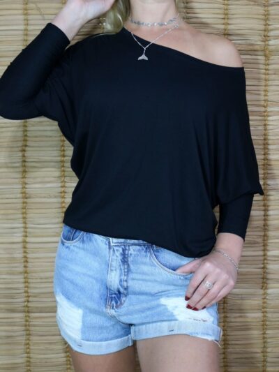 Blusa Morcego Manga Longa 2